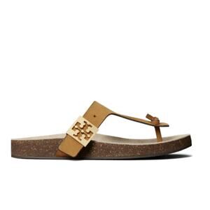 Tory Burch Mellow Thong Sandals Brown Suede Designer Classic Luxe Sz 7 $228